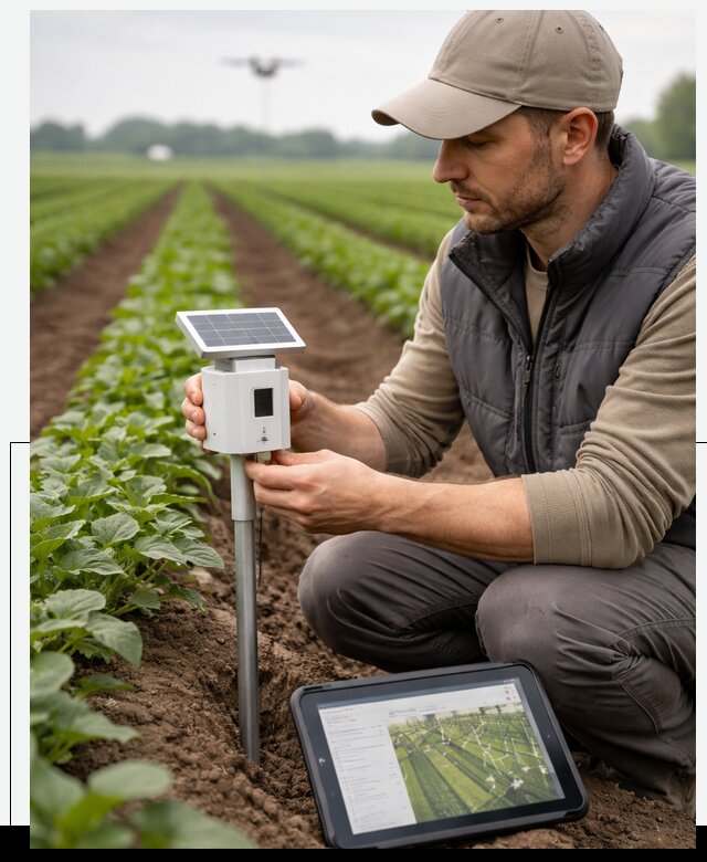 IoT мониторинг сельскохозяйственных полей и контроля в Северодвинске