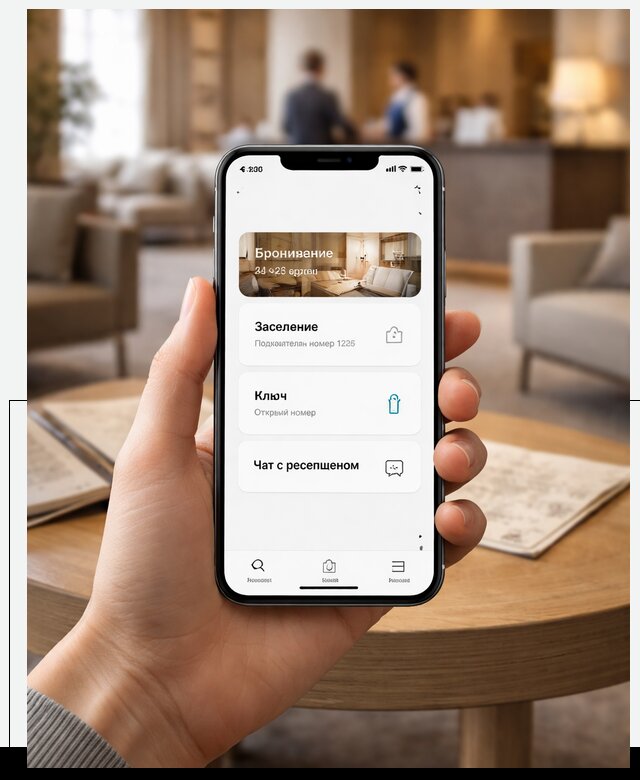 Мобильное приложение для гостей отеля в Северодвинске, управление сервисом